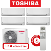 фото Комплект мульти сплит системы Toshiba SEIYA на 4 комнаты