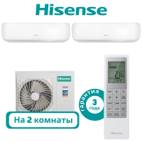 фото Комплект мульти сплит системы Hisense серии PREMIUM DESIGN на 2 комнаты