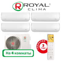 фото Комплект мульти сплит системы Royal Clima серии PERFETTO на 4 комнаты