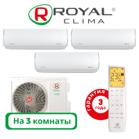 фото Комплект мульти сплит системы Royal Clima серии PERFETTO на 3 комнаты