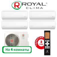 фото Комплект мульти сплит системы Royal Clima серии TRIUMPH на 4 комнаты