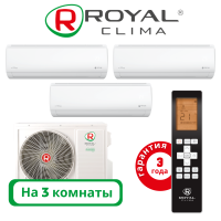 фото Комплект мульти сплит системы Royal Clima серии TRIUMPH на 3 комнаты