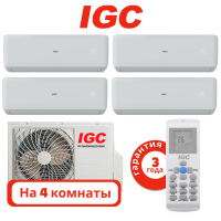 фото Комплект мульти сплит системы IGC на 4 комнаты