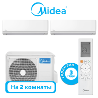 фото Комплект мульти сплит системы Midea серии Unlimited на 2 комнаты